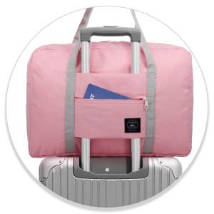 Petate de los deportes, bolso plegable del almacenamiento, maquillaje del artículo de tocador, bolsos del algodón de la lona del bolso del viaje con las cremalleras 20