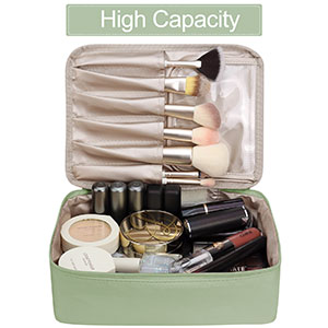 Organizador cosmético de Skincare del maquillaje del viaje, bolso del artículo de tocador, petate plegable, compartimientos múltiples del almacenamiento 1