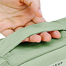 Organizador cosmético de Skincare del maquillaje del viaje, bolso del artículo de tocador, petate plegable, compartimientos múltiples del almacenamiento 4