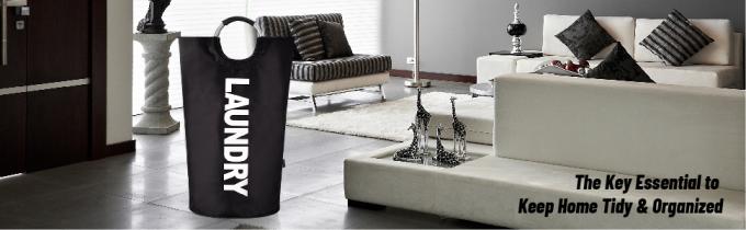 Mejor carro de lavadero sucio de la cesta de lavadero del cesto que se lava con la manija, almacenamiento fácil plegable de la cesta de lavadero 6