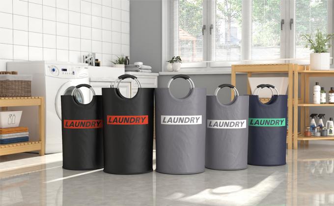 Mejor carro de lavadero sucio de la cesta de lavadero del cesto que se lava con la manija, almacenamiento fácil plegable de la cesta de lavadero 20