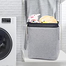 Cubo del almacenamiento, cesta de la esquina apilable de las cestas de lavadero, organizador grande For Clothes Toys de las cestas del almacenamiento 6