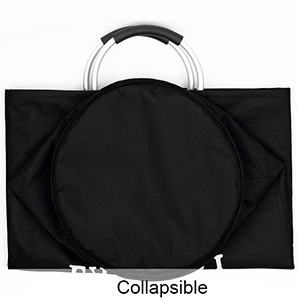 Cestas de lavadero con Carry Handles fácil, cesto, compartimientos que se lavan plegables, cuarto de baño del lavadero de la familia 4