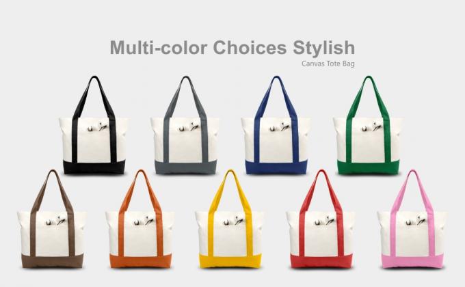 Cierre superior de cremallera. ORGÁNICO, REUTILIZABLE, LAVABLE, bolsos de compras de la LONA con las manijas, totalizador del ultramarinos del paño 0