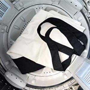 Cierre superior de cremallera. ORGÁNICO, REUTILIZABLE, LAVABLE, bolsos de compras de la LONA con las manijas, totalizador del ultramarinos del paño 5