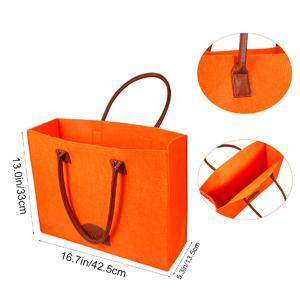 Las compras reutilizables de Eco de los bolsos de ultramarinos empaquetan grande hecho por la producción sentida de la tela empaquetan el viaje elegante Tote Bag Gray 1