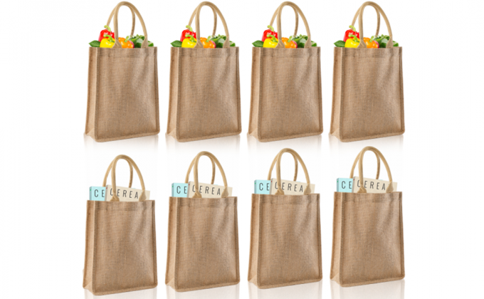 Bolsillo con cremallera interno de Tote Bag Full Gusset With del yute de Tote Bags Bulk Laminated Interior de la arpillera, DIY Art Crafts 14