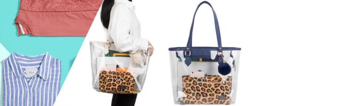 Bolso claro del holograma, grande para los juegos de los deportes, el trabajo, el viaje de la seguridad, los lugares del estadio o el concierto 4