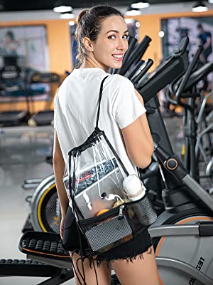 Los bolsos de lazo, pequeño bolso claro de la prenda impermeable para la seguridad del concierto del trabajo del acontecimiento deportivo de las universidades del estadio aprobaron 22