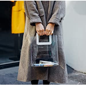 Las mujeres fruncen, organizador With Reinforced Handle, correas del bolso del almacenamiento de la manija de la bolsa para los hombres de las mujeres 8