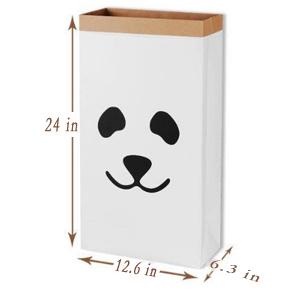 bolso más papier de le sac en, decoración de lino de papel de Basket Nursery Home del organizador de la ropa de los juguetes de los niños del bolso del almacenamiento de Kraft 5