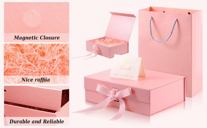 Bolsos que hacen compras de lujo, huéspedes de la boda de la tienda del negocio de la ropa de Matte Modern Embossed Birthday Merchandise 4