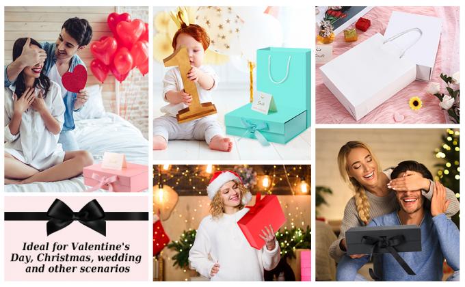 Bolsos que hacen compras de lujo, huéspedes de la boda de la tienda del negocio de la ropa de Matte Modern Embossed Birthday Merchandise 5