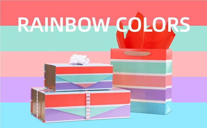 Actual caja de día de San Valentín, caja de la oferta de las damas de honor, actual llenador del papel de la cinta de la tarjeta del bolso, cajas de regalo 3