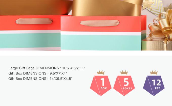 Actual caja de día de San Valentín, caja de la oferta de las damas de honor, actual llenador del papel de la cinta de la tarjeta del bolso, cajas de regalo 7