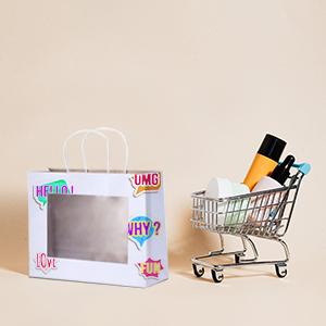 Bolso al por menor con la manija de la cuerda, metalizando, bolsos del negocio, bolsos del arte, bolsos del partido, bolsos reciclables 12