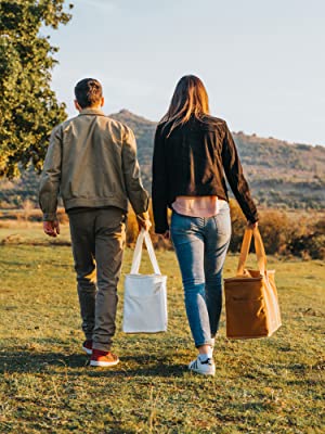 Un bolso más fresco para la comida caliente fría congelada y bebidas - bolso aislado para la playa, comida campestre, bolsos de compras 0