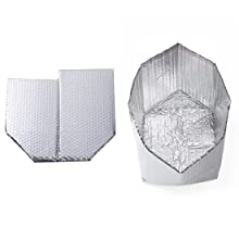 Bolso aislado sellado refrigerador de aluminio, bolso termal del almuerzo de la manija, bolso frío caliente, transporte, preservación 6