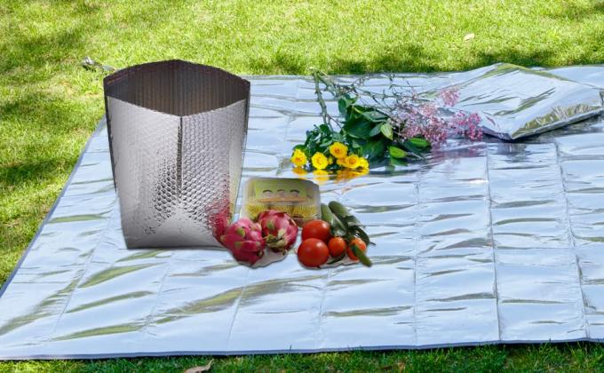 Bolso aislado sellado refrigerador de aluminio, bolso termal del almuerzo de la manija, bolso frío caliente, transporte, preservación 10