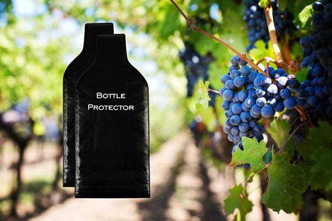 El protector reutilizable de la botella de vino, amortiguador de la burbuja de aire, caja de la manga del viaje, impacto hermético de la seguridad resiste 1