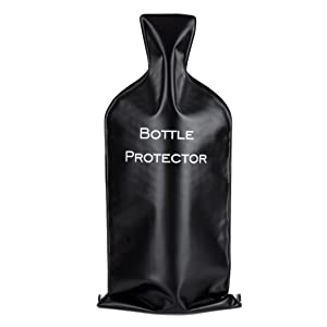 El protector reutilizable de la botella de vino, amortiguador de la burbuja de aire, caja de la manga del viaje, impacto hermético de la seguridad resiste 4