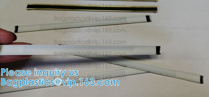 Papel de aluminio Tin Tie Twist Tie Peel y café de aislamiento Tin Tie Plastic Tin Ties del bolso del palillo con 0 adhesivo