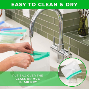 PEVA, silicón, bolsos que se puede volver a sellar de la comida del congelador del almacenamiento reutilizable, envase hermético del almuerzo del Zip lockk de la prueba del escape 14