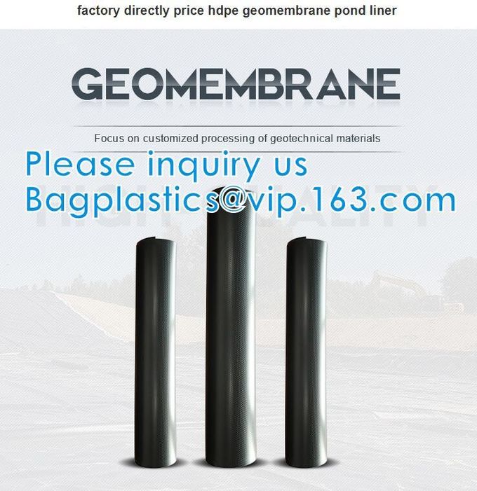 Claro de Film Waterproof Dampproof del constructor de la construcción/TRAZADOR DE LÍNEAS polivinílico plástico negro Geomembrane 4 de las CHARCAS del PVC EPDM de Rolls de la película