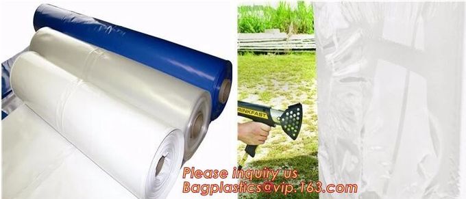 El PE encoge el blanco los 4m los x 50m 210um, plástico de embalar automático del calor de la película de POF, paquete de película encogible de encogimiento de la etiqueta de la categoría alimenticia POF 7 de la película