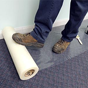 Película de la protección de la alfombra