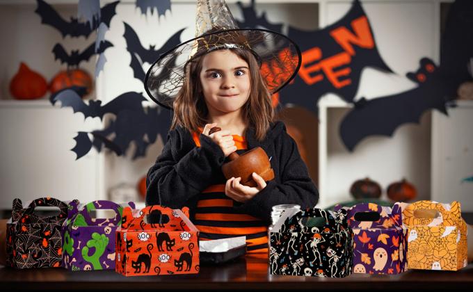 Bolsos del césped de la calabaza, hoja festiva, decoraciones de Halloween, truco o el tratar, fuentes del partido, bolsos gigantes de la chuchería 11