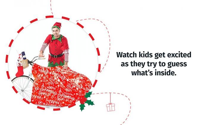 Bolso gigante de la bici del regalo enorme, extra grande de gran tamaño, enorme resistente, actuales sacos del envoltorio para regalos de Navidad 1